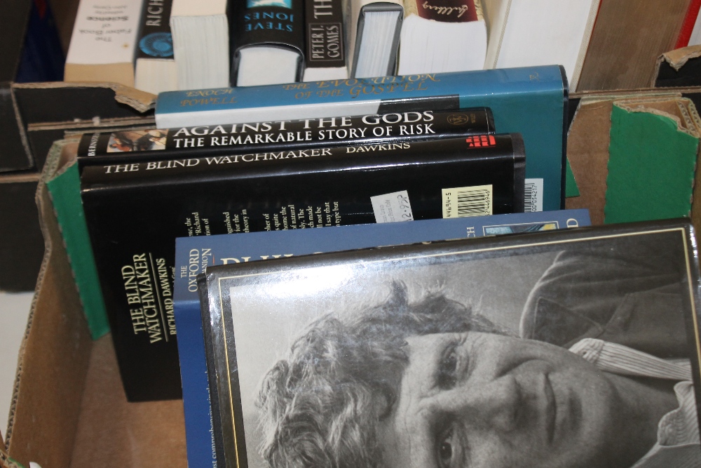 ONE LARGE AND ONE SMALL TRAY OF BOOKS ON RELIGION, PHILOSOPHY, SCIENCE ETC. - Image 4 of 4