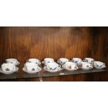 A COLLECTION OF ROYAL WORCESTER 'EVESHAM' CUPS AND SAUCERS, 12 OF EACH