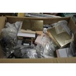 A BOX OF ASSORTED COSTUME JEWELLERY A/F