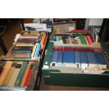 FOUR TRAYS OF BOOKS RELATING TO LAW