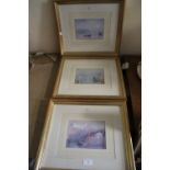 THREE FRAMED AND GLAZED LIMITED EDITION J. M. W. TURNER PRINTS WITH CERTIFICATES OF AUTHENTICITY