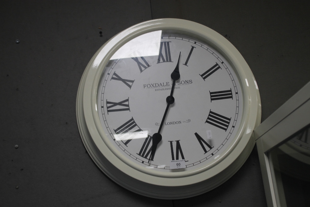 A FOXDALE & SONS HANGING WALLCLOCK