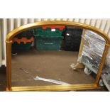 A WALL HANGING MIRROR APPROX. 124 X 86 CM