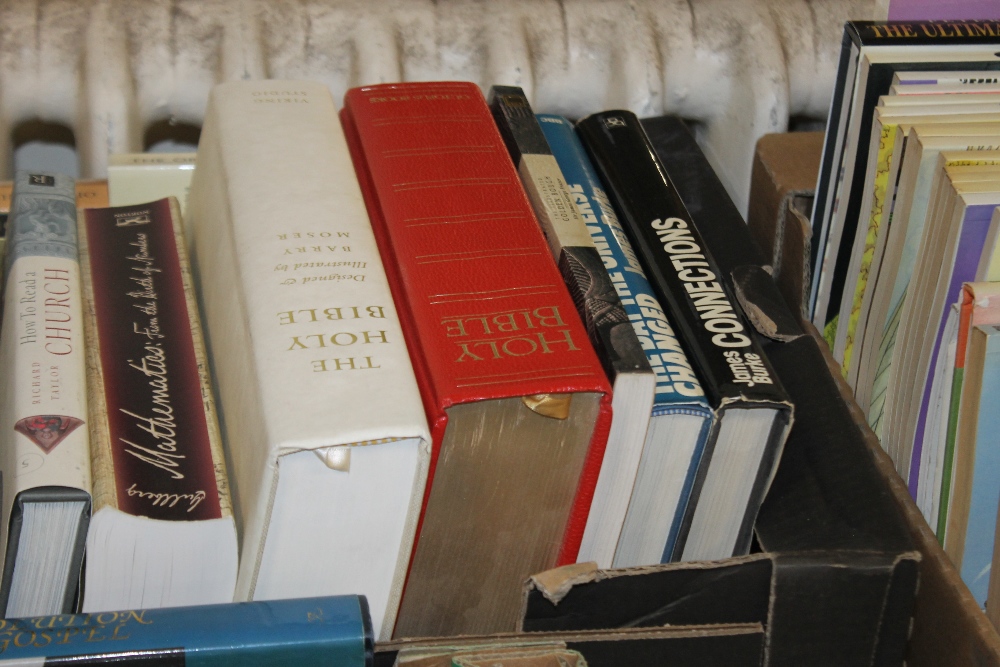 ONE LARGE AND ONE SMALL TRAY OF BOOKS ON RELIGION, PHILOSOPHY, SCIENCE ETC. - Image 3 of 4