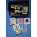 A QUANTITY OF COSTUME JEWELLERY ETC.