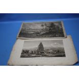 TWO ANTIQUARIAN ENGRAVINGS to include 'Michaeli Blondo Sacre Regiae Suecorum Maiestatis Ad