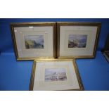 THREE FRAMED AND GLAZED LIMITED EDITION J. M. W. TURNER PRINTS WITH CERTIFICATES OF AUTHENTICITY