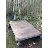 A FLATBED TROLLEY 80 CM X 120 CM