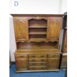 A SOLID OAK WELSH TYPE DRESSER H-199 W-156 CM