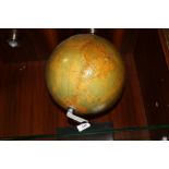A PHILLIPS 12" RELIEF GLOBE