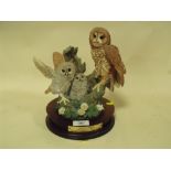 A LIMITED EDITION COUNTRY ARTISTS HERALD OF SPRING OWL FIGURE GROUP