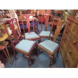 A SET OF 4 1920'S DINING CHAIRS