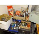 A QUANTITY OF VINTAGE AND ELECTRICAL TOOLS PLUS ACCESSORIES