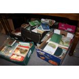 FIVE TRAYS OF ORNITHOLOGY AND ANIMAL BOOKS