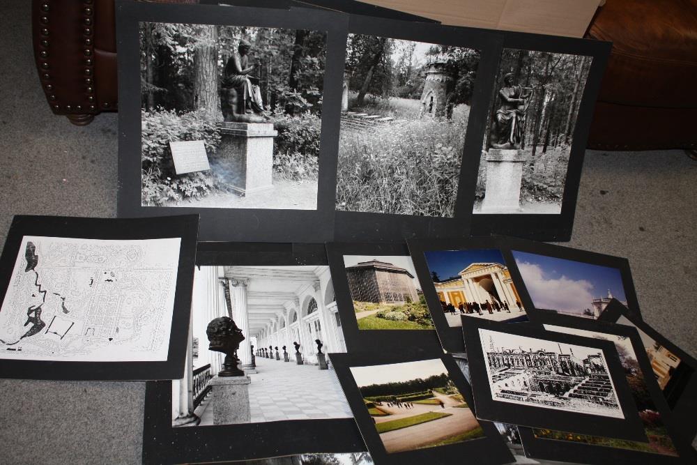 A LARGE QUANTITY OF UNFRAMED ARTISTIC PHOTOGRAPHS MOUNTED ON CARD TO INCLUDE ARCHITECTURAL EXAMPLES - Image 2 of 2