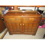 A VINTAGE OAK SIDEBOARD CIRCA 1950 H-94 CM W-118 CM