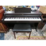 A 'GEM' RP120 ELECTRIC PIANO WITH STOOL / HOUSE CLEARANCE
