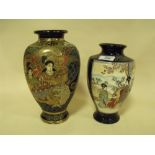 TWO JAPANESE STYLE CERAMIC VASES