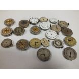 A BAG OF VINTAGE WRISTWATCH MOVEMENTS