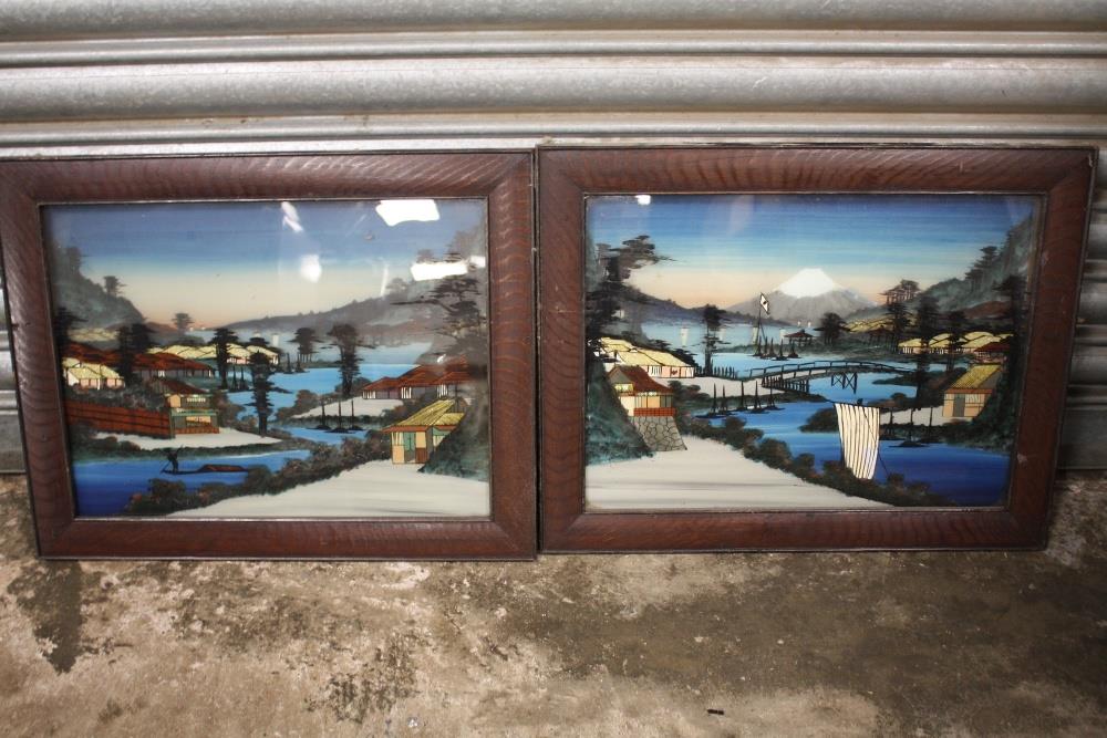TWO GILT FRAMED AND GLAZED WATERCOLOURS OF COUNTRY PATHS, ONE SIGNED P.K. RAMSAY, TOGETHER WITH - Image 6 of 8