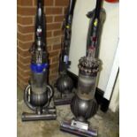 THREE MODERN DYSON VACUUMS ( SPARES AND REPAIRS )