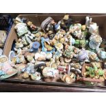 A TRAY OF CHERISHED TEDDIES FIGURES