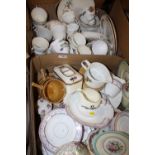 TWO TRAYS OF ASSORTED CHINA TO INCLUDE KATH CHINA