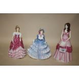 THREE MODERN ROYAL DOULTON LADY FIGURES, GRACE HN4906, HANNAH HN4999 AND SWEET SIXTEEN HN 5001