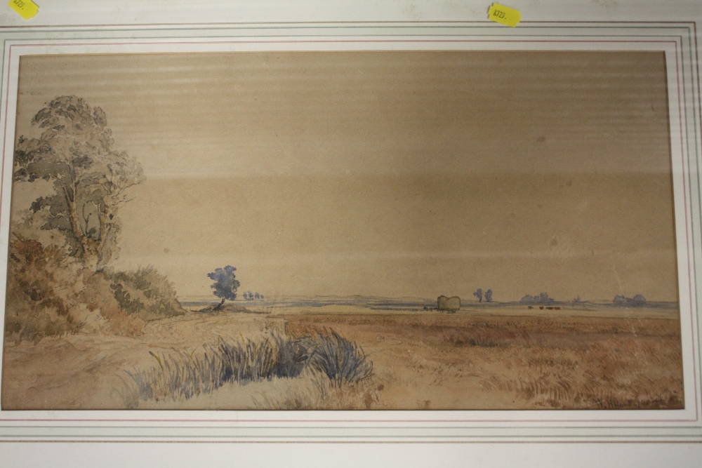 A 20TH CENTURY GOUACHE OF A MODERNIST LANDSCAPE WITH TREES BY LAURA HARRIS TOGETHER WITH A FRAMED - Image 4 of 6