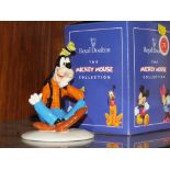 A BOXED ROYAL DOULTON MICKEY MOUSE COLLECTION GOOFY FIGURE WITH GOLD BACKSTAMP