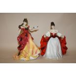 TWO ROYAL DOULTON LADY FIGURES, BELLE HN3703 AND SARA HN2265