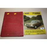 TWO VINTAGE CAR BOOKS THE HILLMAN SUPER MINX WORKSHOP MANUAL AND A VAUXHALL VICTOR REPAIR MANUAL