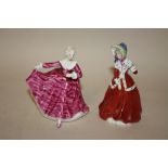 TWO SMALL ROYAL DOULTON LADY FIGURES, KIRSTY HN3213 AND CHRISTMAS MORN HN3212