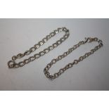 TWO LADIES SILVER BRACELETS