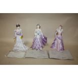 THREE COALPORT FIGURES, THE DAVID SHILLING COLLECTION 20S PARTY, THE DAVID SHILLING COLLECTION