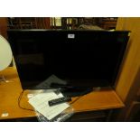 A SAMSUNG 31" FLATSCREEN TV - REMOTE / INSTRUCTIONS - HOUSE CLEARANCE