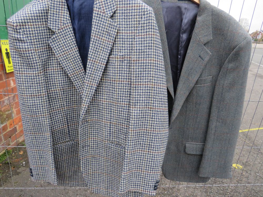 A QUANTITY OF GENTS VINTAGE CLOTHING, comprising a Burton Tailored wool / mink overcoat - 44", - Image 2 of 7