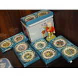 A BOXED ROYAL DOULTON RUPERT THE BEAR FIGURE TOGETHER WITH FIVE BOXED COALPORT DISH SETS