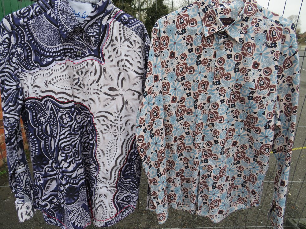 FOUR GENT SHIRTS - Mulberry L, Robert Graham M, etc., together with two jumpers - Nicole Farhi L, - Image 5 of 6