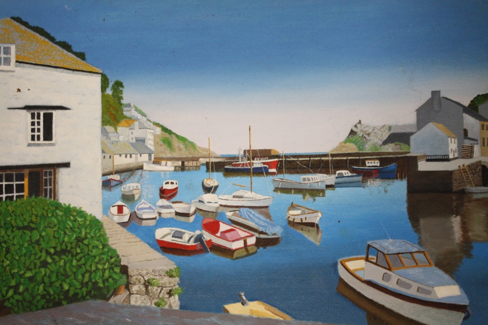 A COLLECTION OF UNFRAMED OIL ON BOARD PAINTINGS OF HARBOUR SCENES, SOME SIGNED N K DAY - Image 3 of 8