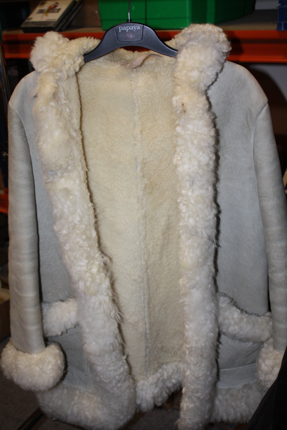 THREE VINTAGE FUR COATS TOGETHER WITH A MILAN LEATHER EXAMPLE (4) - Image 3 of 3