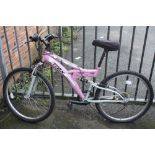 A PINK TRAX BICYCLE