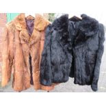 TWO VINTAGE CONEY FUR JACKETS (Both size 38")