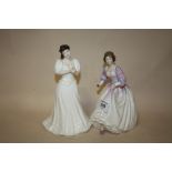 TWO ROYAL DOULTON LADY FIGURES, ASHLEY H3420 AND MARIA HN3381