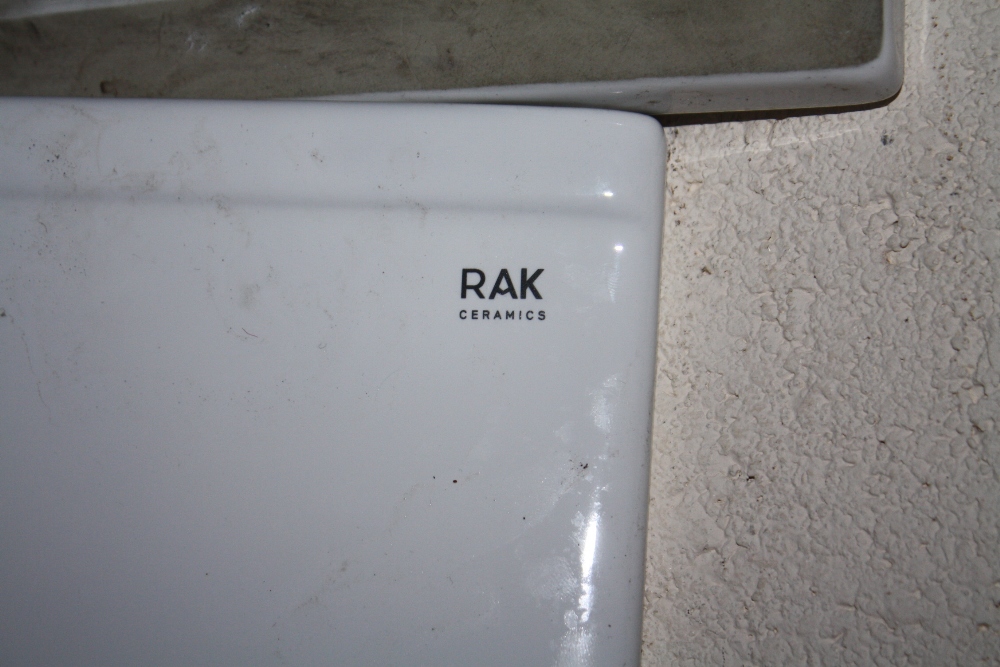 TWO RAK CERAMICS SINKS 102 CM X 46 CM AND A SHOWER BASE - Image 2 of 3