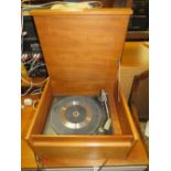 A RETRO TEAK CASED GARRARD SP25 RECORD DECK