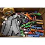 A TRAY OF MOSTLY ERTL THOMAS THE TANK ENGINE TRAINS AND ACCESSORIES ETC