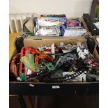 TWO BOXES OF ASSORTED TOYS TO INCLUDE BOXED TOY CARS