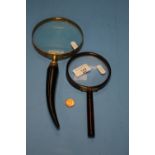 TWO VINTAGE MAGNIFYING GLASSES