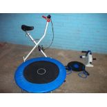 A TRAMPOLINE, A PEDAL EXERCISER, A FOLDING EXERCISE BIKE ETC.